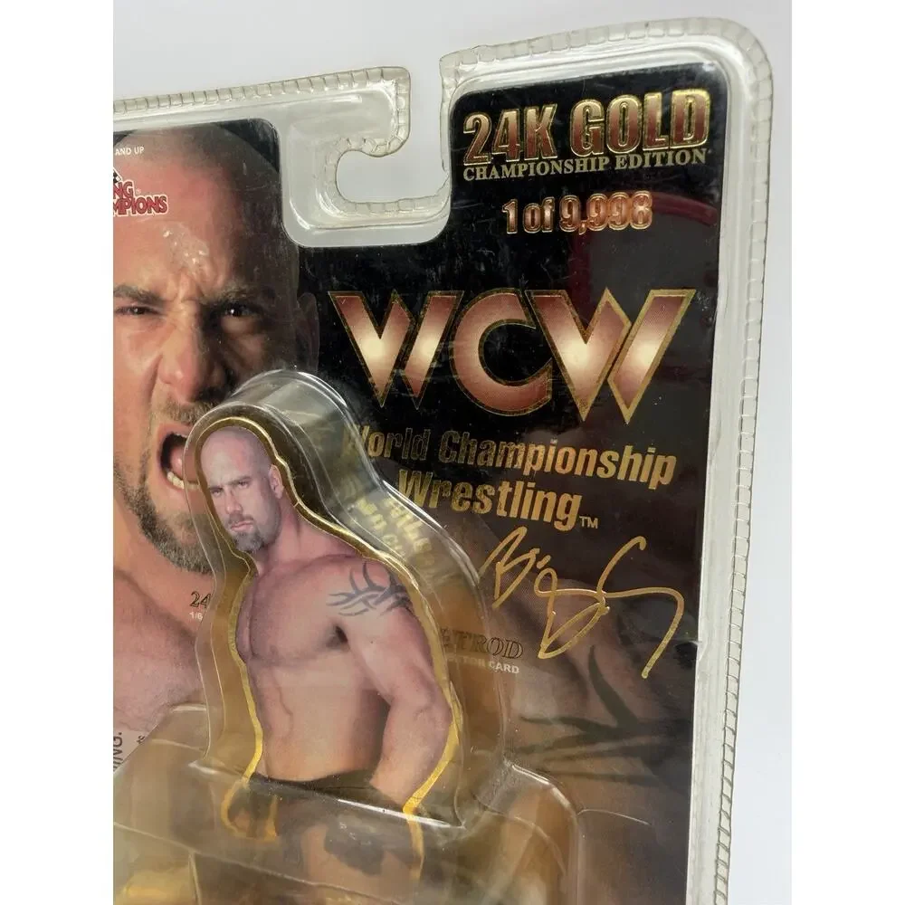 WCW Goldberg Racing Champions 24K Gold Plated Die-Cast Car New in Package 1990s